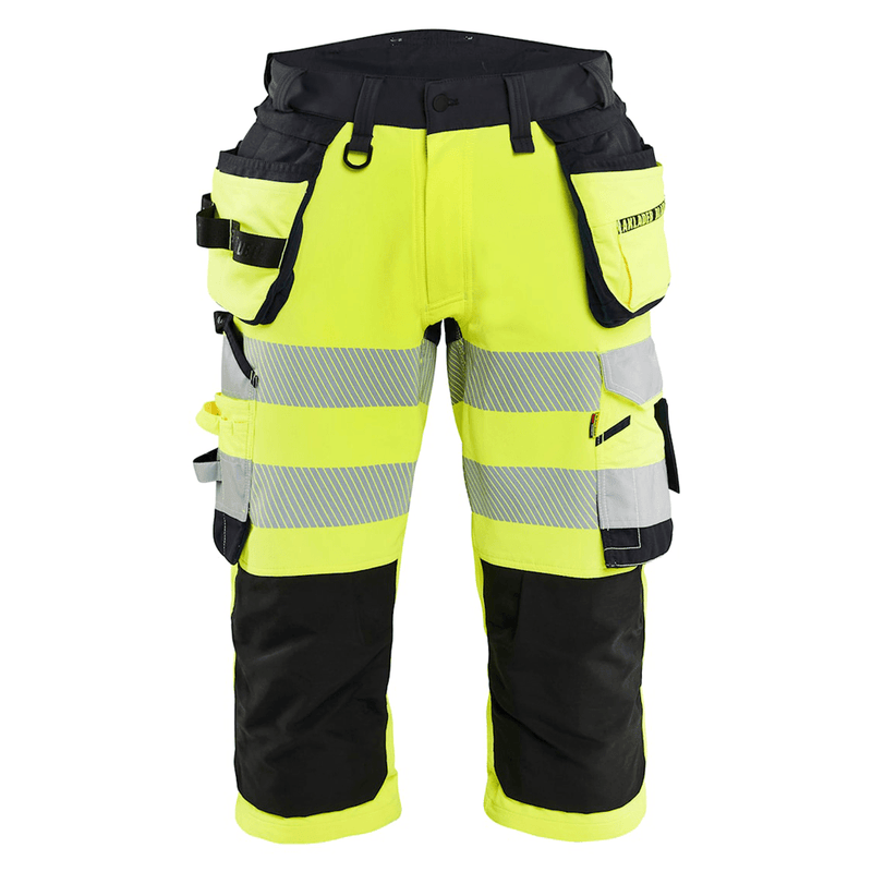 Blaklader 1123 Hi-Vis 4-Way Stretch 3/4 Pirate Trousers - Apparel & Accessories > Clothing > Uniforms > Contractor Pants & Coveralls PIRATE TROUSERS