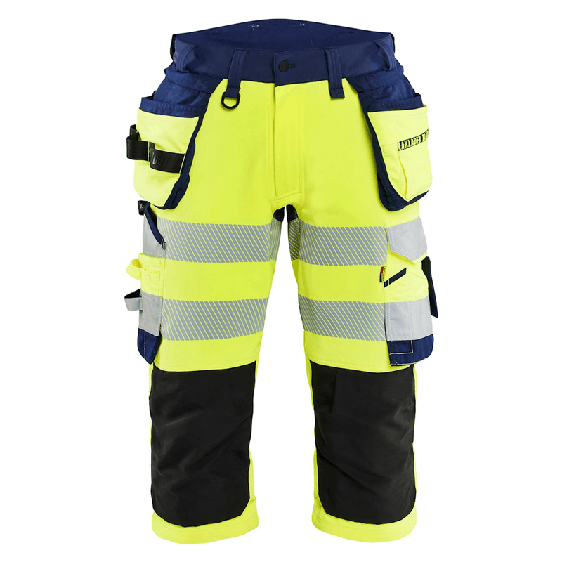 Blaklader 1123 Hi-Vis 4-Way Stretch 3/4 Pirate Trousers - Apparel & Accessories > Clothing > Uniforms > Contractor Pants & Coveralls PIRATE TROUSERS
