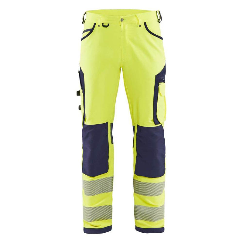 Blaklader 1197 Hi-Vis 4-Way Stretch Work Trousers - HI-VIS TROUSERS