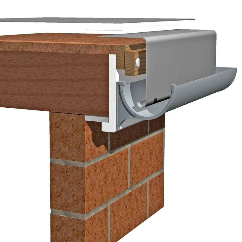 A200 Medium Drip Trim for Flat Roofing - Heavy Duty 600gsm Fibreglass, 3m Lengths