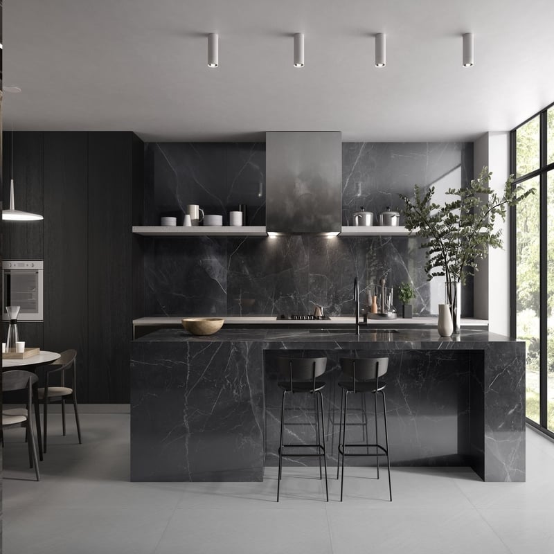 Amani Marble Dark Grey - All Sizes - Tiles