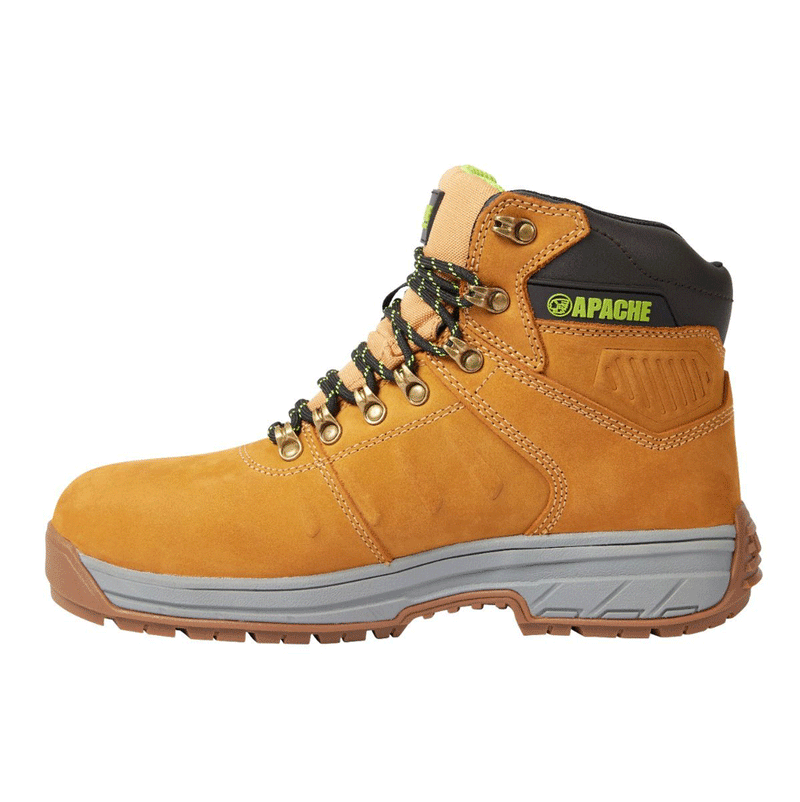 Apache Moose Jaw Leather Waterproof Safety Boot Wheat - SAFETY BOOTS