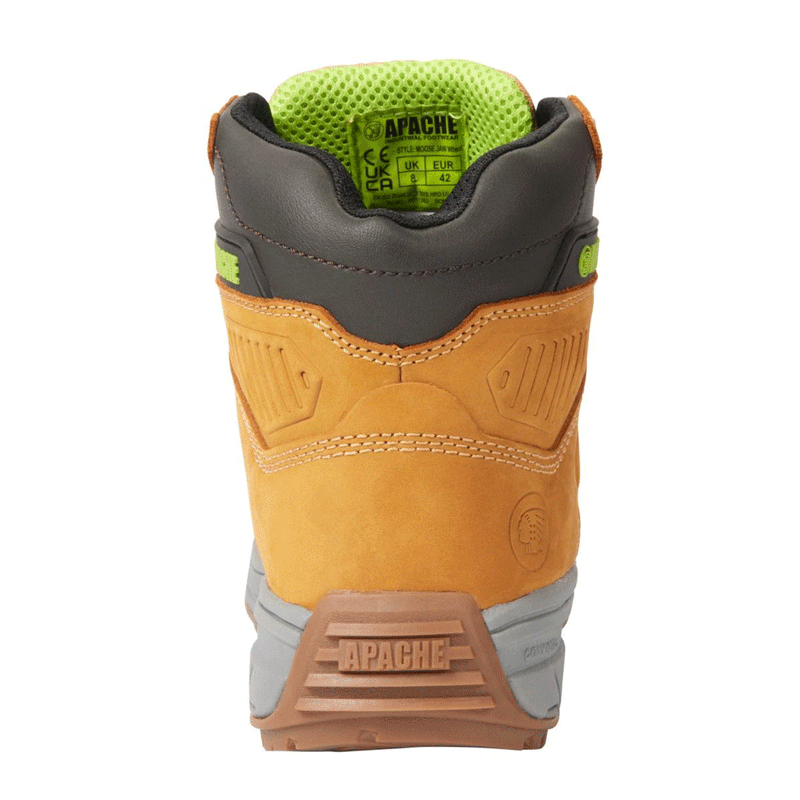 Apache Moose Jaw Leather Waterproof Safety Boot Wheat - SAFETY BOOTS