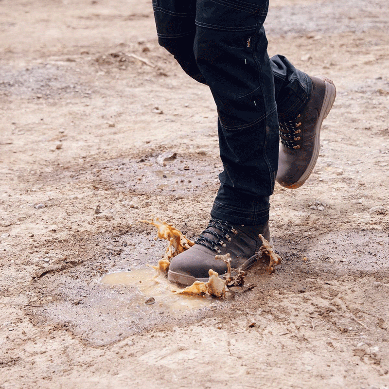 Apache Moose Jaw Leather Waterproof Safety Boot Brown - SAFETY BOOTS