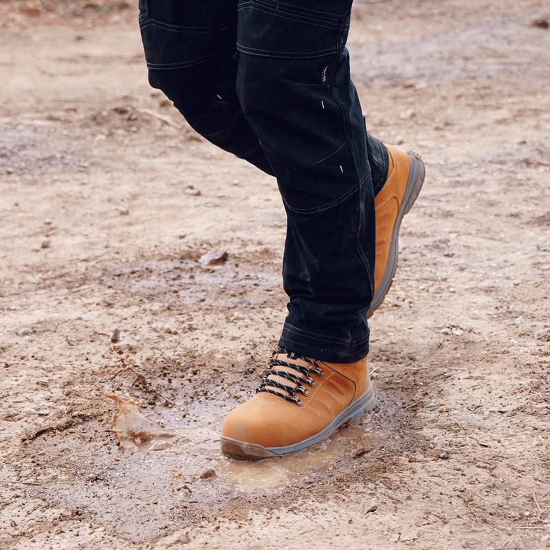 Apache Moose Jaw Leather Waterproof Safety Boot Wheat - SAFETY BOOTS