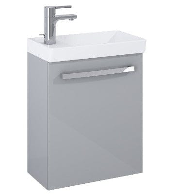 Aquatrend 455mm Wall Hung Base Unit & Basin - All Colours - Bathrooms