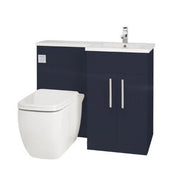 Aquatrend Petite WC Unit, Base Unit & Basin - All Colours - Bathrooms