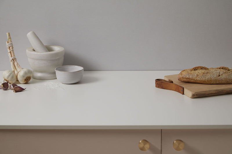 Aria F2255 Polar White - Satin NDF Texture - White Core - Hardware > Building Materials > Countertops