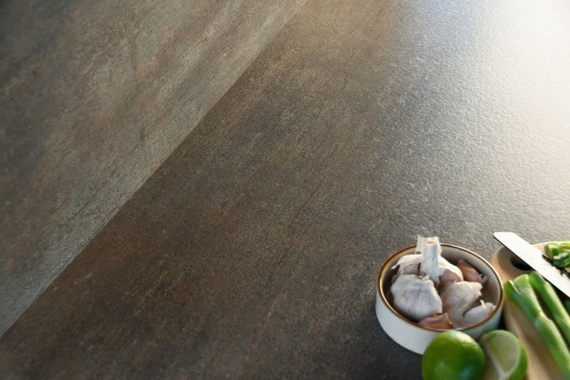 Aria F3708 Burnished Coin - Scovato Texture - Black Core - Hardware > Building Materials > Countertops