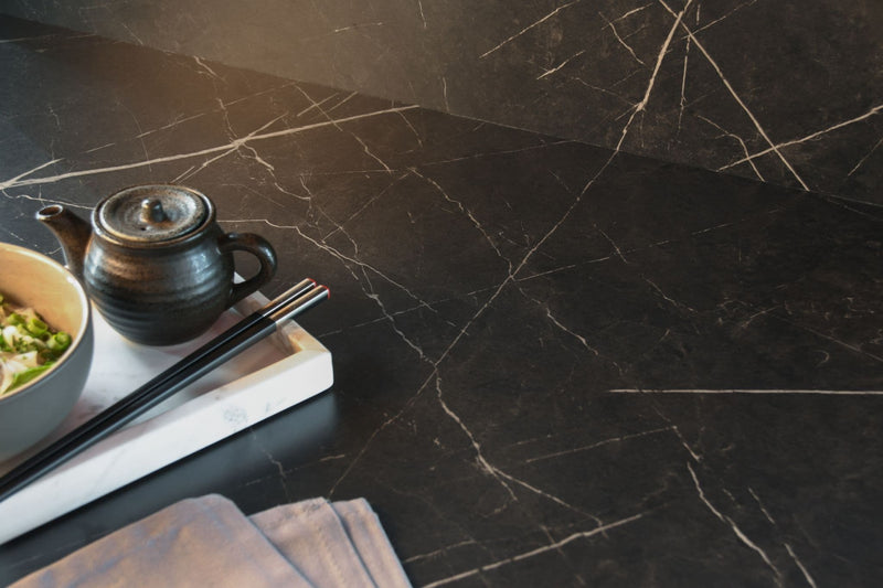 Aria F9485 Nero Grafite - Satin NDF Texture - Black Core - Hardware > Building Materials > Countertops