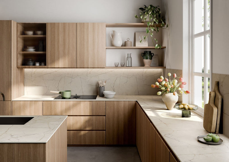 Aria F9669 Aura Marble - Satin NDF Texture - White Core - Hardware > Building Materials > Countertops