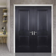 Arnhem Black Primed 2 Panel Interior Fire Door FD30 - 1981mm x 686mm -
