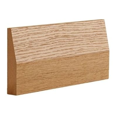 Oak Prefinished Half Splayed Architrave - 90mm x 16mm x 2100mm (Pack of 5) -