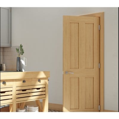 Eton Oak Unfinished Internal Fire Door FD30 - All Sizes -