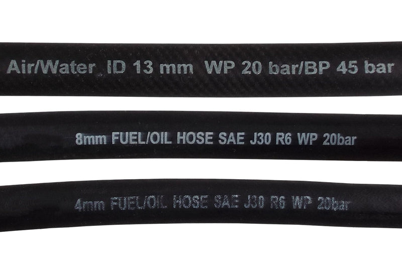 Rubber 12.7mm Braided Fuel, Oil Hose SAE J30 R6 - Vehicles & Parts > Vehicle Parts & Accessories > Motor Vehicle Parts > Motor Vehicle Fuel Systems > Fuel Lines Tech Hose & Fittings