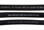 Rubber 10mm Braided Fuel, Oil Hose SAE J30 R6 - Vehicles & Parts > Vehicle Parts & Accessories > Motor Vehicle Parts > Motor Vehicle Fuel Systems > Fuel Lines Tech Hose & Fittings