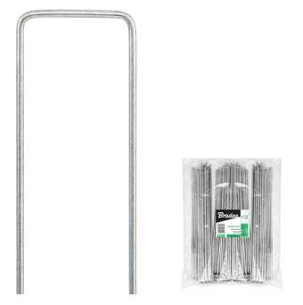 Weed Matting Metal Hold Down Pegs/Staples 30mmx 150mm (Pack of 100) - Home & Garden > Lawn & Garden > Gardening > Landscape Fabric Accessories > Landscape Fabric Staples & Pins > Landscape Fabric Staples Tarpaulins