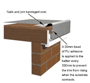 B300 Heavy Duty Raised Trim 140Mm Depth, 3M Long, Ideal For Durable Water Management