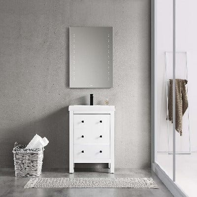 Ballina Rectangular LED Mirror with Edged Bevel - All Sizes - Bathrooms