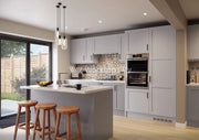 Balmoral Wood Grain 'Skinny' Shaker Dust Grey Ash- Replacement Kitchen Doors SAMPLE PRODUCTS -