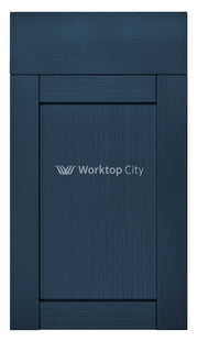 Balmoral Wood Grain 'Skinny' Shaker Navy Blue Ash- Replacement Kitchen Doors SAMPLE PRODUCTS -
