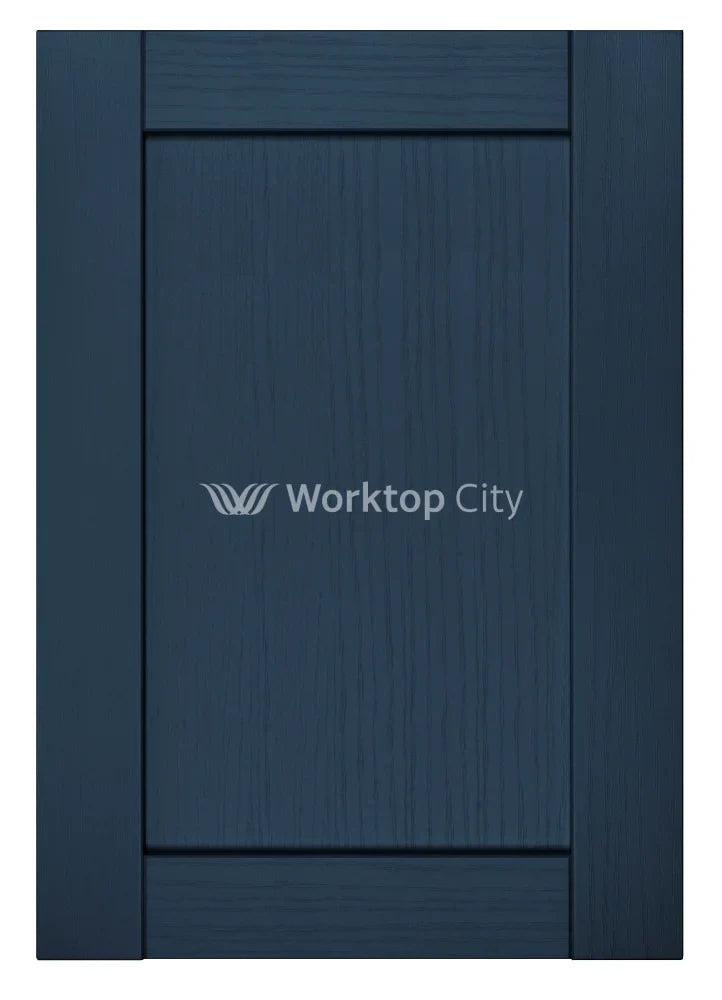 Balmoral Wood Grain 'Skinny' Shaker Navy Blue Ash- Replacement Kitchen Doors SAMPLE PRODUCTS -