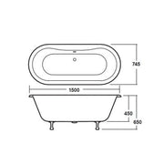 Leinster Double Ended Bath - Bathrooms