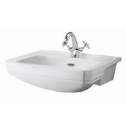 Fitzroy 560mm Semi Recess Basin - Hardware > Plumbing > Plumbing Fixtures > Sinks > Bathroom Sinks Bathrooms