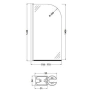 6mm Straight Bath Screen - Home & Garden > Bathroom Accessories Bathrooms