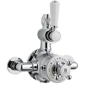 Exposed Valve with White Indices - Hardware > Plumbing > Plumbing Fixture Hardware & Parts > Shower Parts Bathrooms