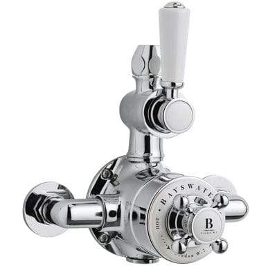 Exposed Valve with White Indices - Hardware > Plumbing > Plumbing Fixture Hardware & Parts > Shower Parts Bathrooms