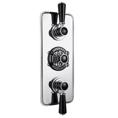 Concealed Shower Valve - Black Trim - Hardware > Plumbing > Plumbing Fixture Hardware & Parts > Shower Parts Bathrooms