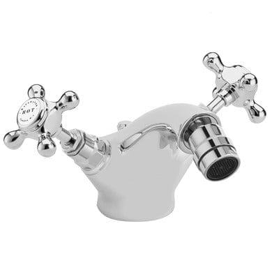 White Mono Bidet Mixer Tap - Hardware > Plumbing > Plumbing Fixtures > Toilets & Bidets > Bidets Bathrooms