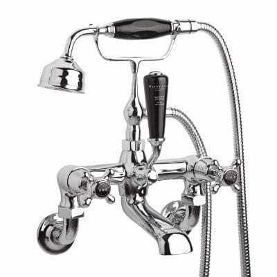 Black Domed Wall Mounted Bath Shower Mixer - Hardware > Plumbing > Plumbing Fixture Hardware & Parts > Shower Parts Bathrooms