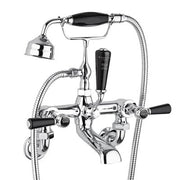 Black Lever Wall Mounted Bath Shower Mixer - Hardware > Plumbing > Plumbing Fixtures > Faucets Bathrooms