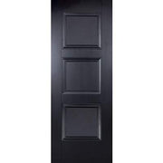 Amsterdam Black Primed 3 Panel Interior Door - 1981mm x 686mm -