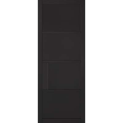 Chelsea Black Primed Panelled Interior Door - 1981mm x 762mm -