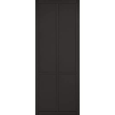 Liberty Black Primed Panelled Interior Door - All Sizes - Doors