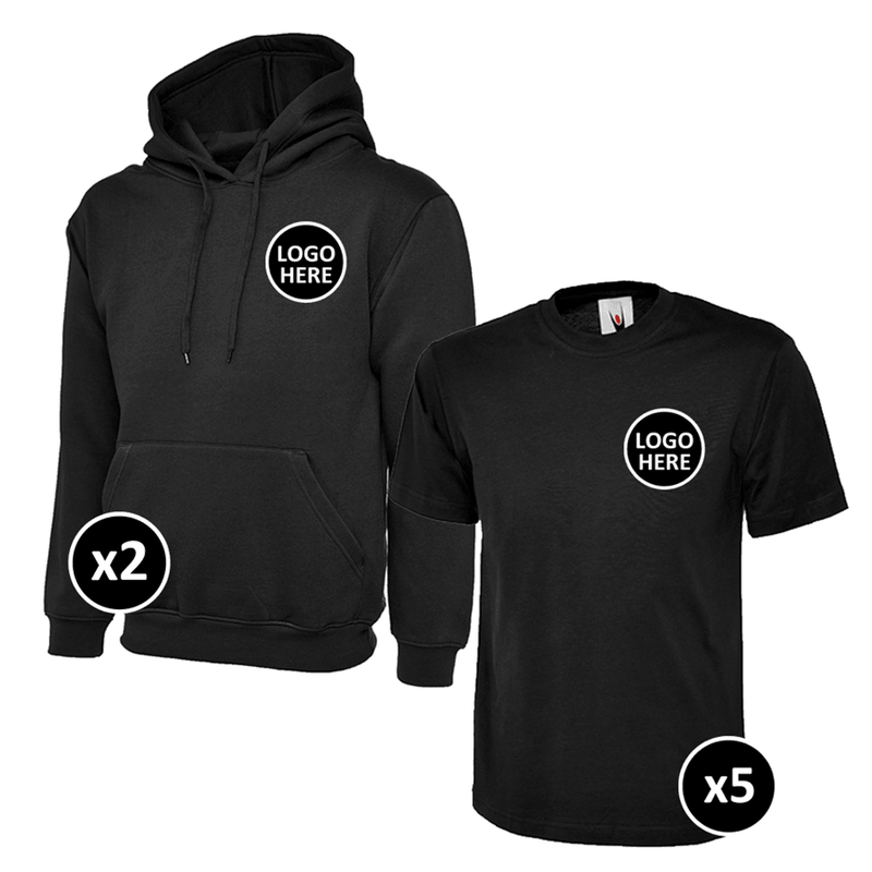 Uneek Hoodie & T-Shirts Bundle - 7 Items - BUNDLE