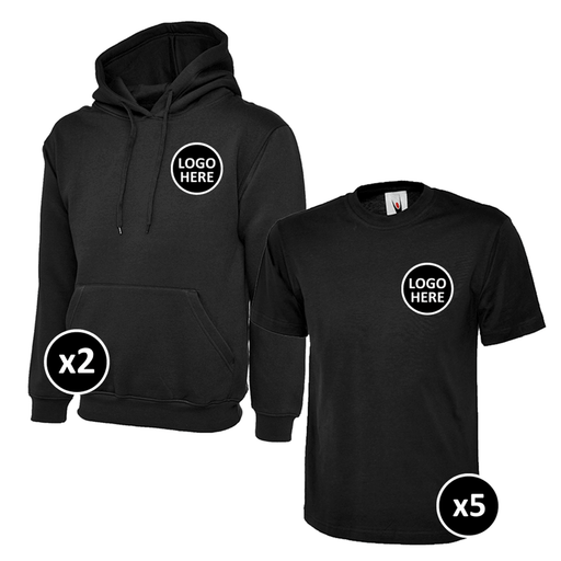 Uneek Hoodie & T-Shirts Bundle - 7 Items - BUNDLE