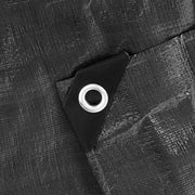 Black/Silver L-Grade Tarpaulin 2m x 4m - Hardware > Hardware Accessories > Tarps Tarpaulins