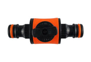 Cost Wise Snap On Male-Male In Line Valve Black/Orange - Home & Garden > Lawn & Garden > Watering & Irrigation > Garden Hose Fittings & Valves Garden watering