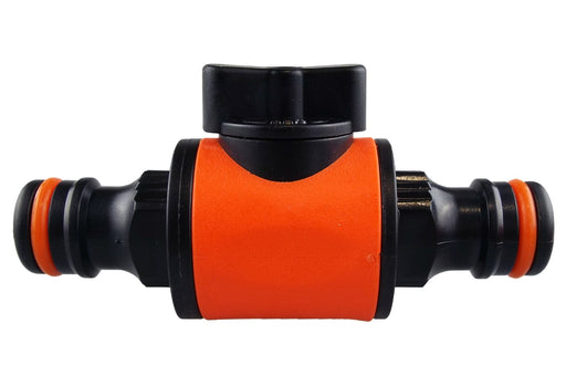 Cost Wise Snap On Male-Male In Line Valve Black/Orange - Home & Garden > Lawn & Garden > Watering & Irrigation > Garden Hose Fittings & Valves Garden watering