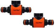 Cost Wise Snap On Male-Male In Line Valve Black/Orange - Home & Garden > Lawn & Garden > Watering & Irrigation > Garden Hose Fittings & Valves Garden watering