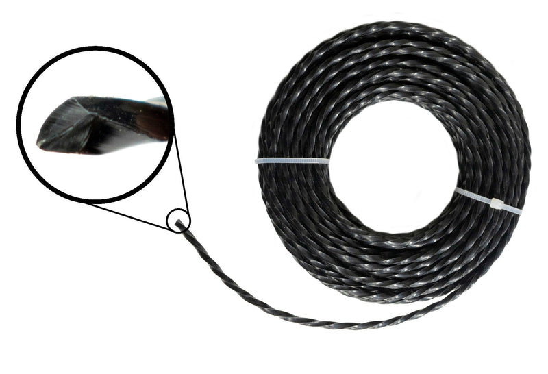 Strimmer Line Black Twist 2.4mm x 15m - Home & Garden > Lawn & Garden > Outdoor Power Equipment Accessories > Weed Trimmer Accessories > Weed Trimmer Blades & Spools > Weed Trimmer Spools Garden tools & Accesories