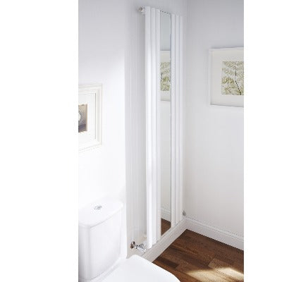 Bordeaux Vertical Wall-Mounted White Radiator - 1800 x 500mm -