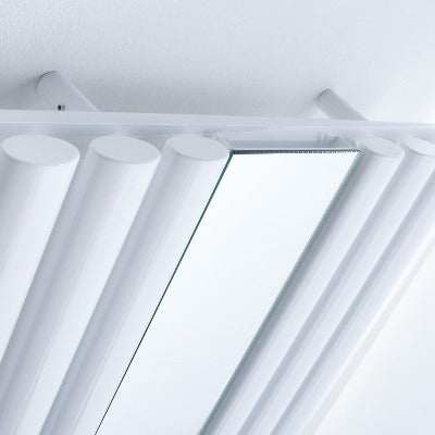 Bordeaux Vertical Wall-Mounted White Radiator - 1800 x 500mm -