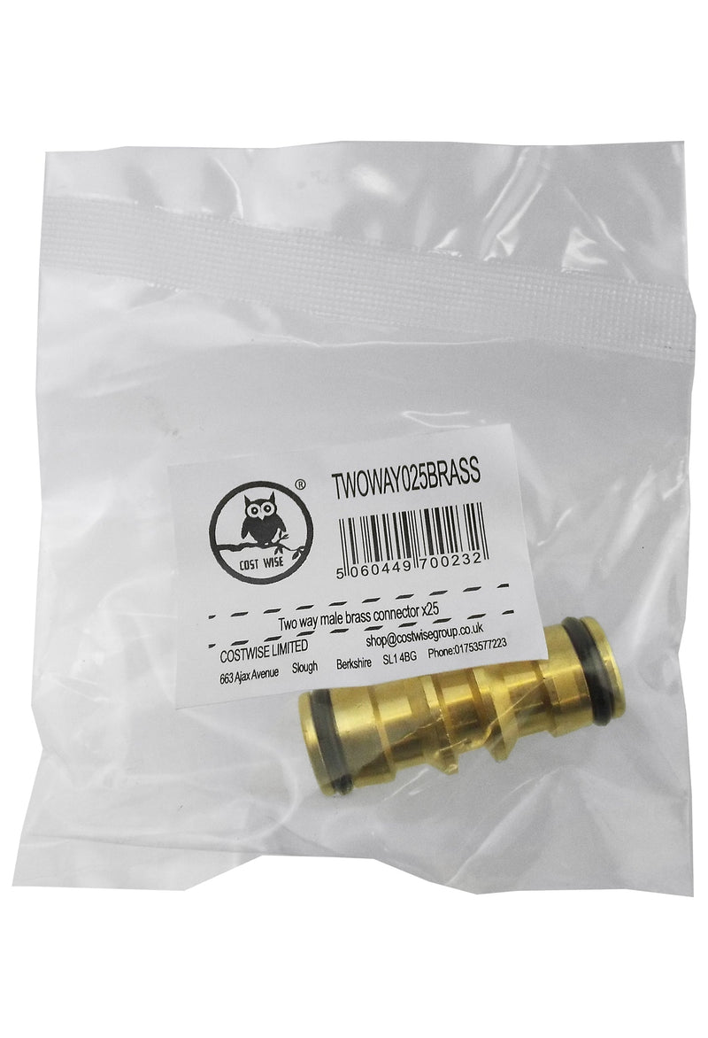 Two Way Male Snap-On Connector Brass - Home & Garden > Lawn & Garden Garden watering