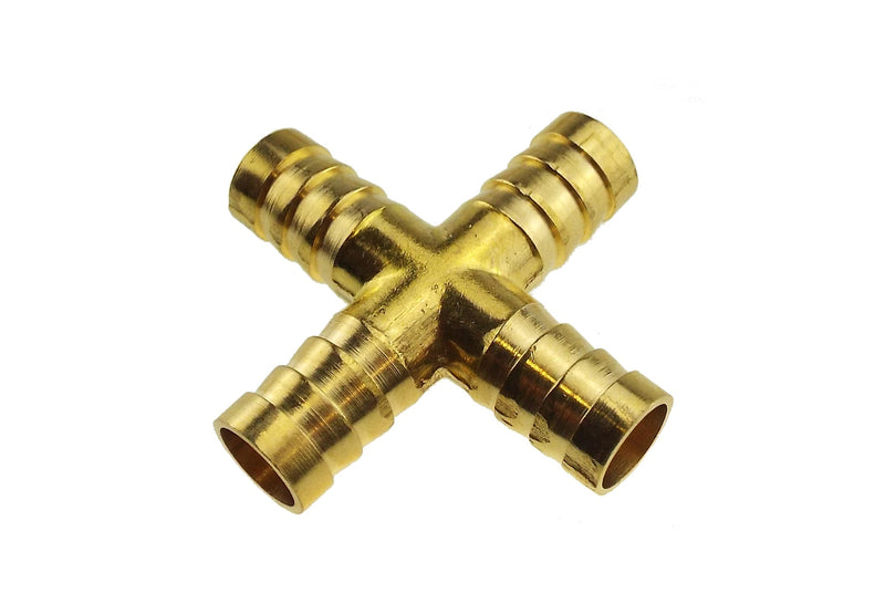 Brass Cross Joiner 6mm - Home & Garden > Lawn & Garden > Watering & Irrigation > Garden Hose Fittings & Valves Tech Hose & Fittings
