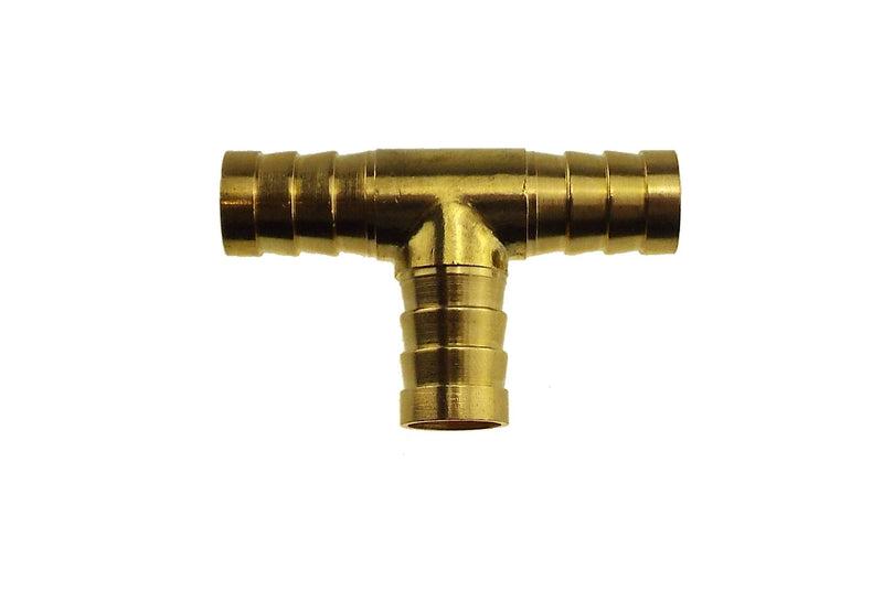 Brass Tee Connector 10mm - Hardware > Plumbing > Plumbing Fittings & Supports > Pipe Connectors Tech Hose & Fittings